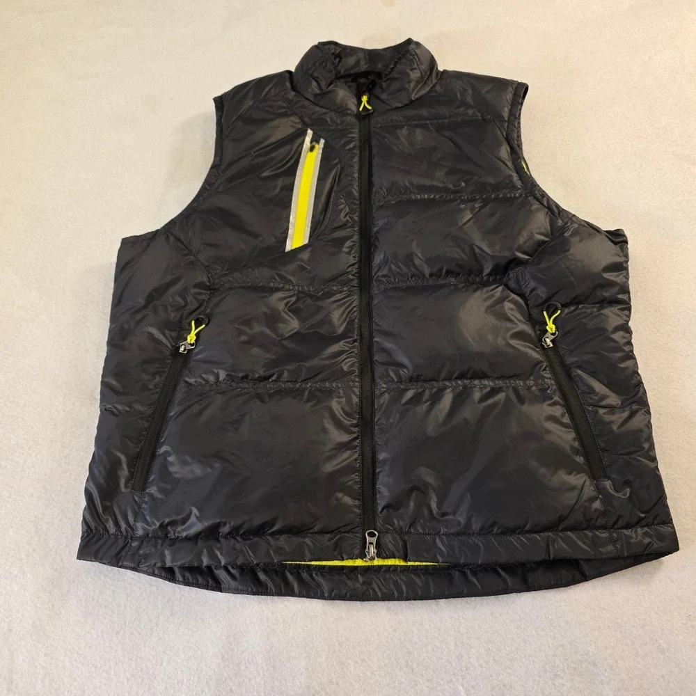 Zero Restriction Tour Series Mens Golf Puffer Vest Black Neon L BE101001FA
